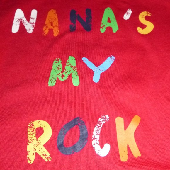 Toddler Boys Girls Falls Creek  "Nana's My Rock" T-shirt Size 2T 4T NWT grandma - Picture 2 of 2